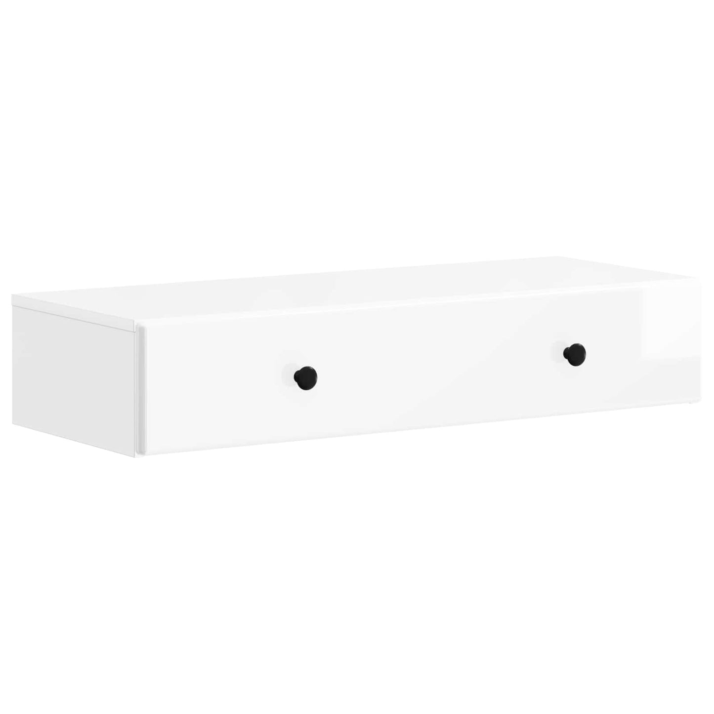 Vegghengt Sidebord Høgglans hvit 87,5 x 34,5 x 17 cm