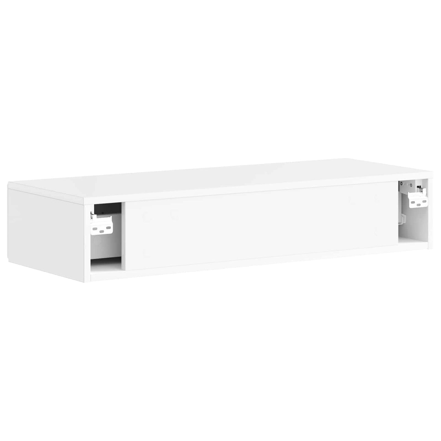 Vegghengt Sidebord Høgglans hvit 87,5 x 34,5 x 17 cm