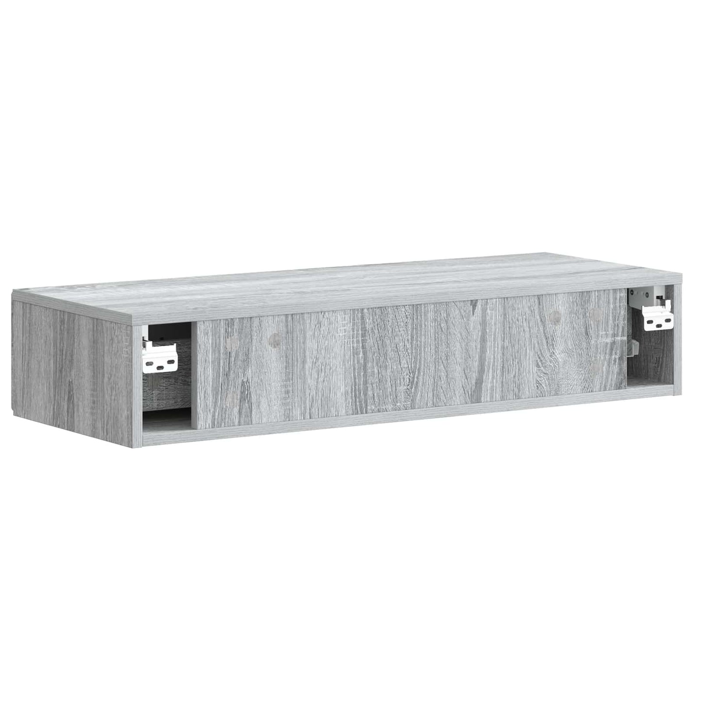 Vegghengt Sidebord Grå sonoma 87,5 x 34,5 x 17 cm
