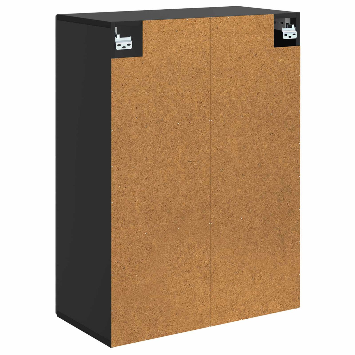 Vegghengt skap Svart 66 x 34,5 x 90 cm Konstruert tre
