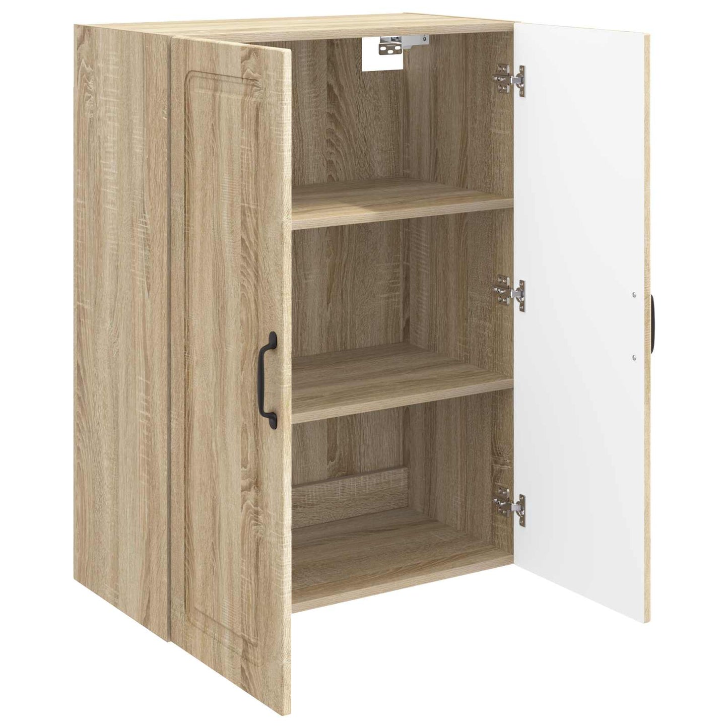 Vegghengt skap Sonoma eik 66 x 34,5 x 90 cm Konstruert tre