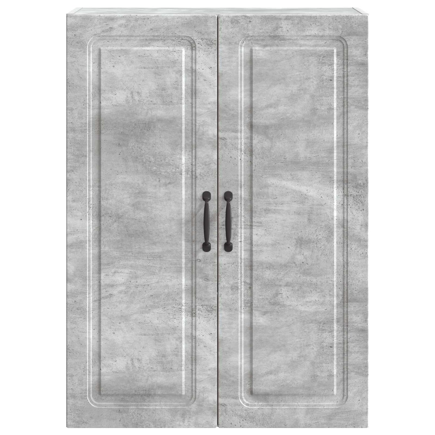 Vegghengt skap Betonggrå 66 x 34,5 x 90 cm Konstruert tre