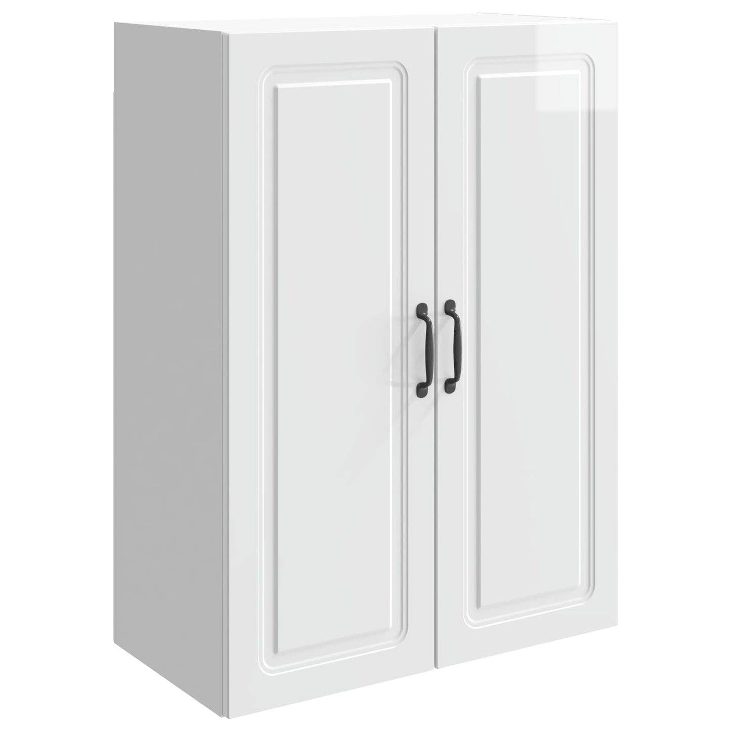 Vegghengt skap Høgglans hvit 66 x 34,5 x 90 cm Konstruert tre
