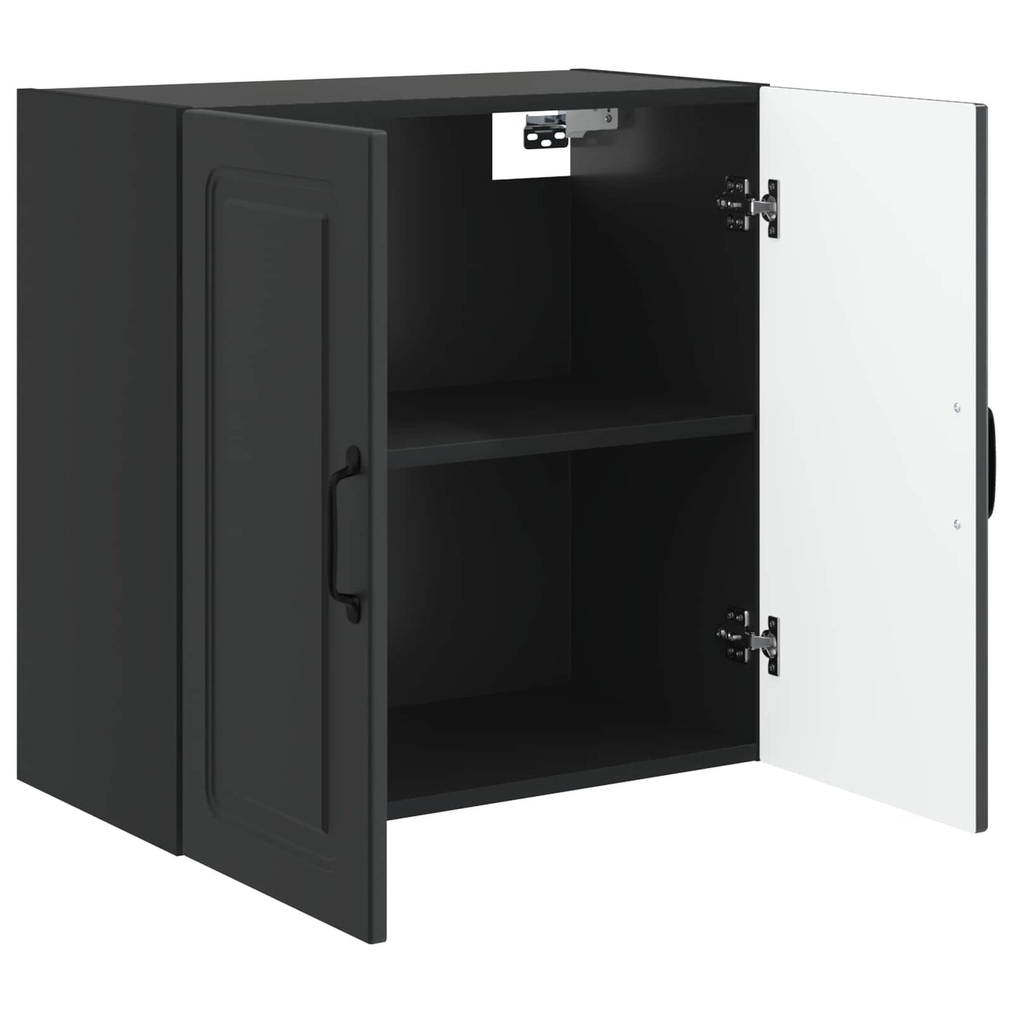 Vegghengt skap Svart 59 x 31 x 60 cm Konstruert tre