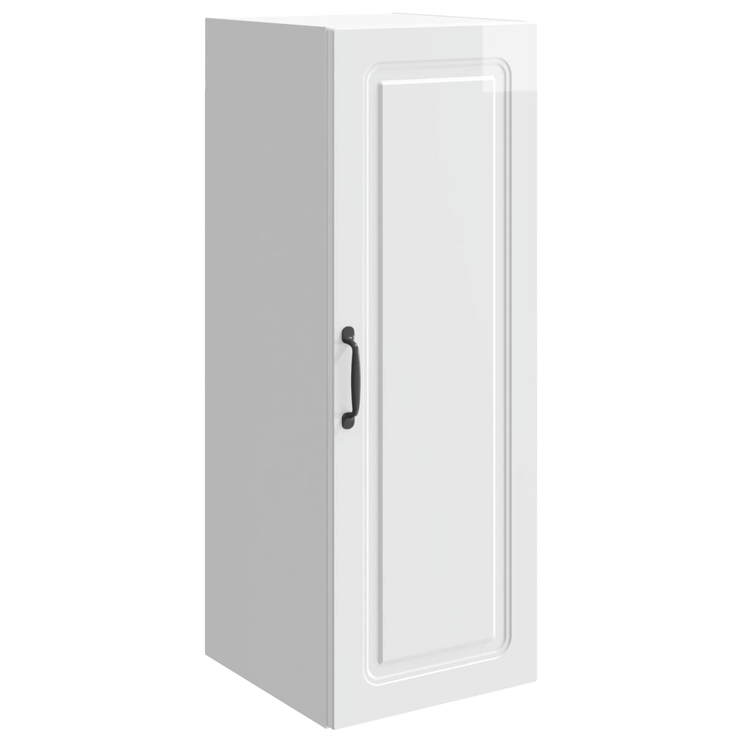 Vegghengt skap Høgglans hvit 33 x 34,5 x 90 cm Konstruert tre
