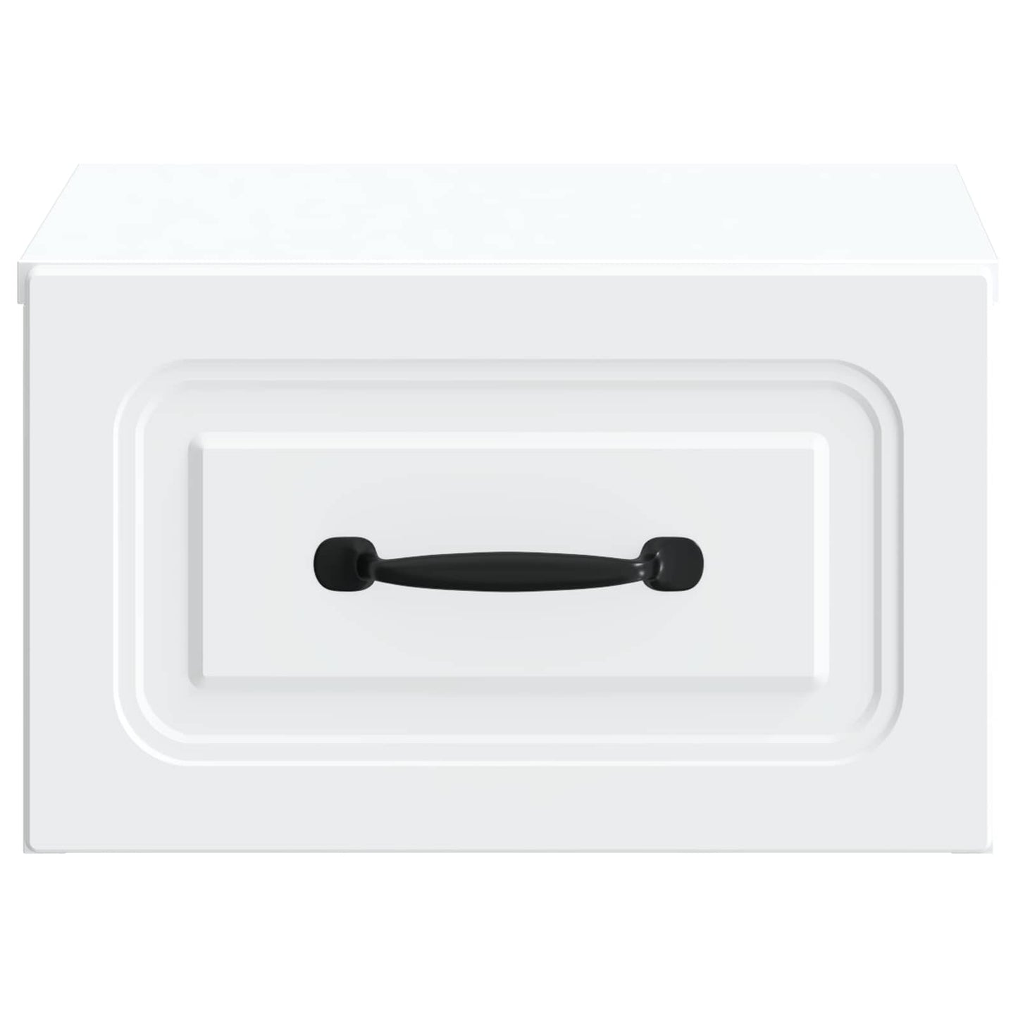 Vegghengt Nattbord 2 pcs Hvit 34,5 x 33 x 20 cm Konstruert tre