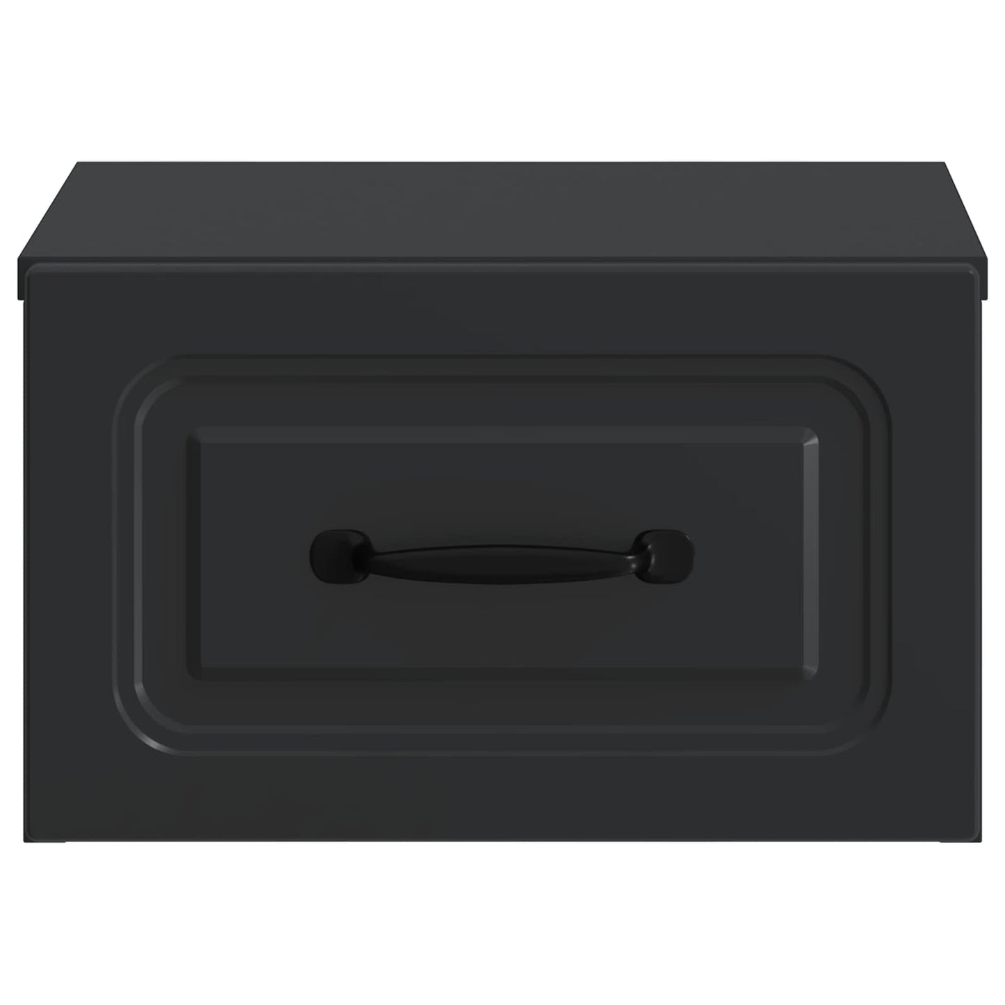 Vegghengt Nattbord 2 pcs Svart 34,5 x 33 x 20 cm Konstruert tre