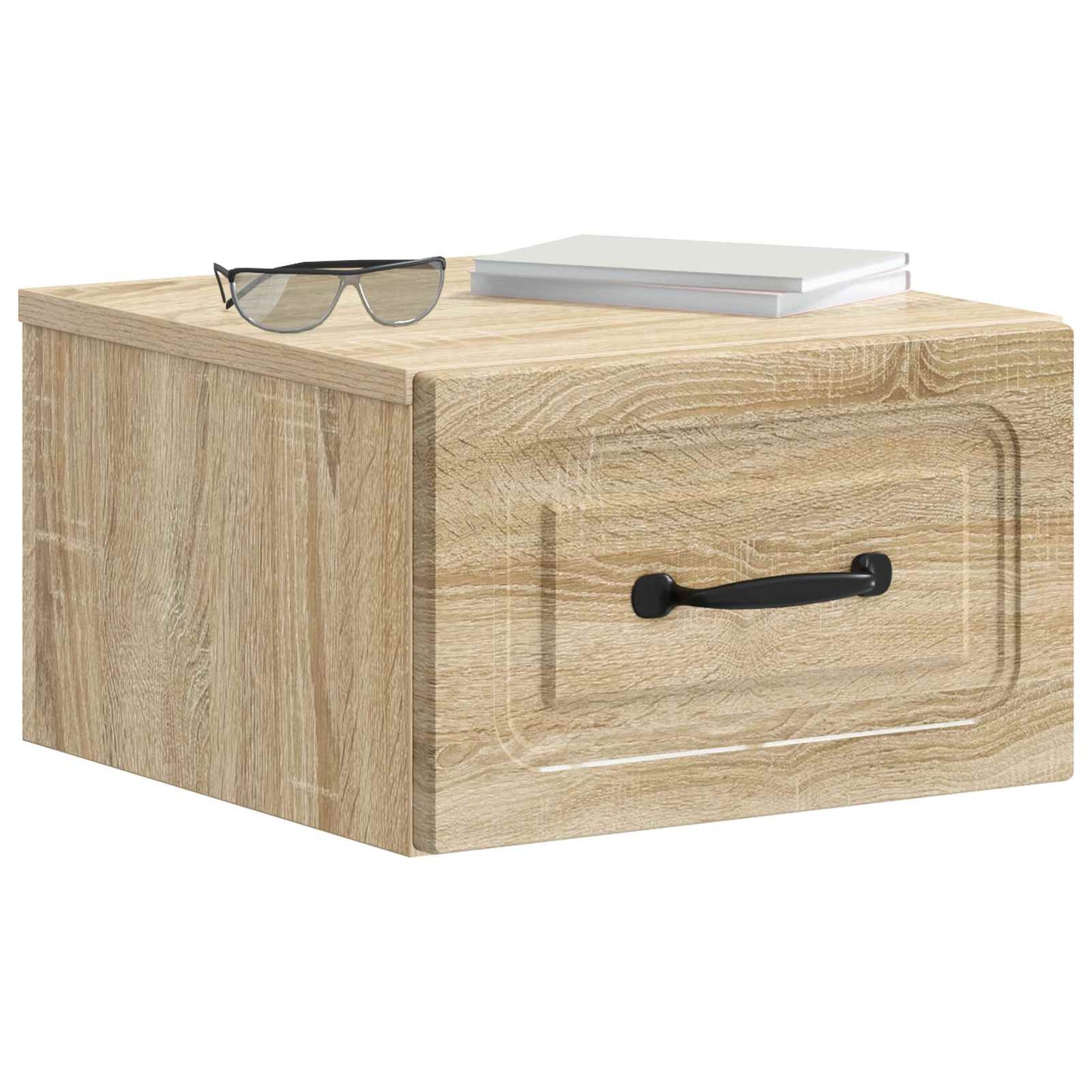 Vegghengt Nattbord Sonoma eik 34,5 x 33 x 20 cm Konstruert tre