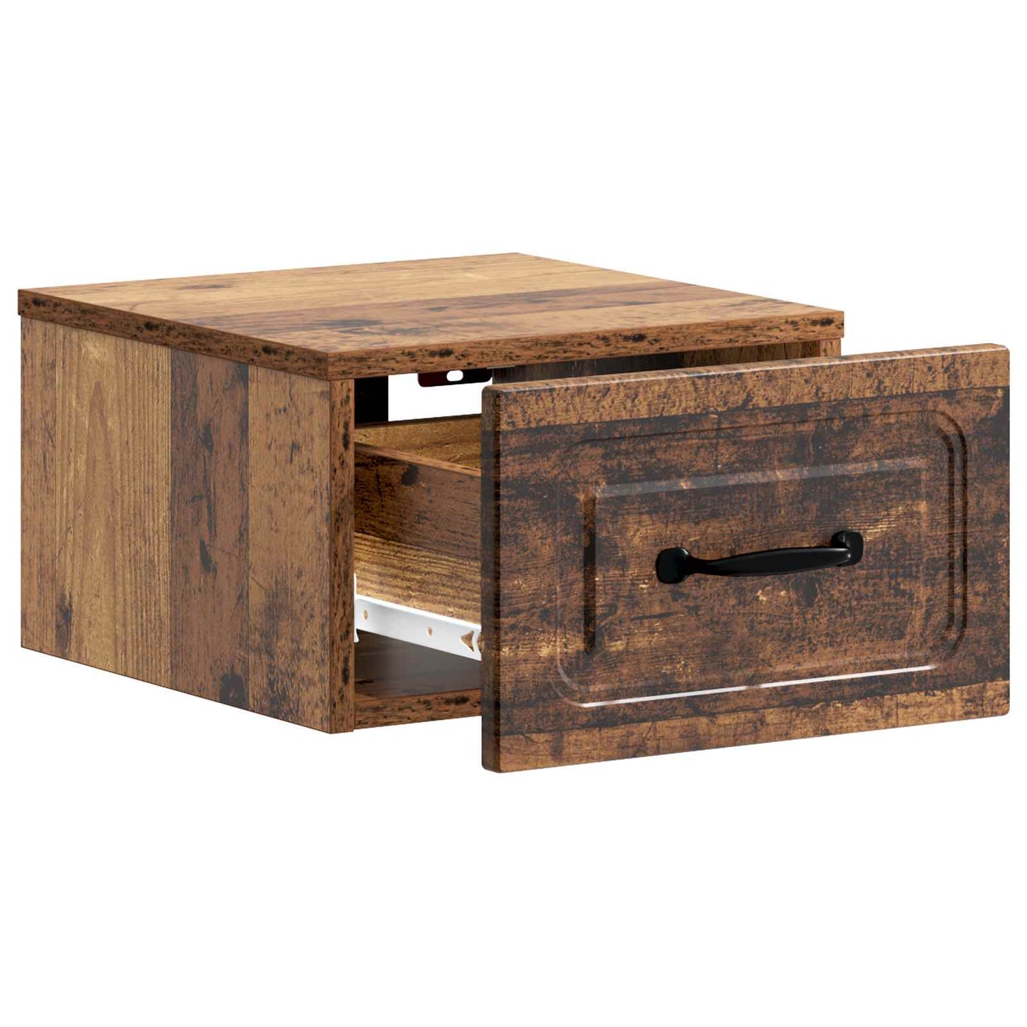 Vegghengt Nattbord 2 pcs Gammelt tre 34,5 x 33 x 20 cm