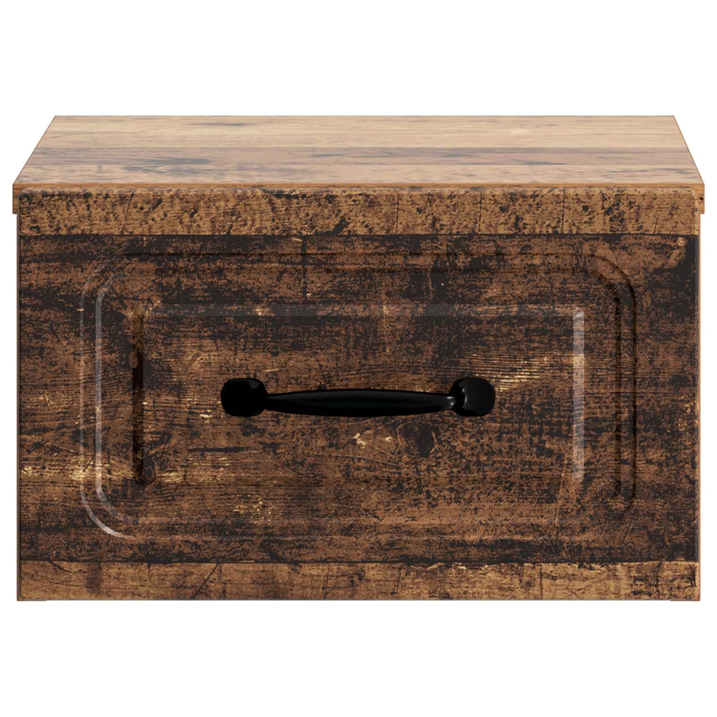 Vegghengt Nattbord 2 pcs Gammelt tre 34,5 x 33 x 20 cm
