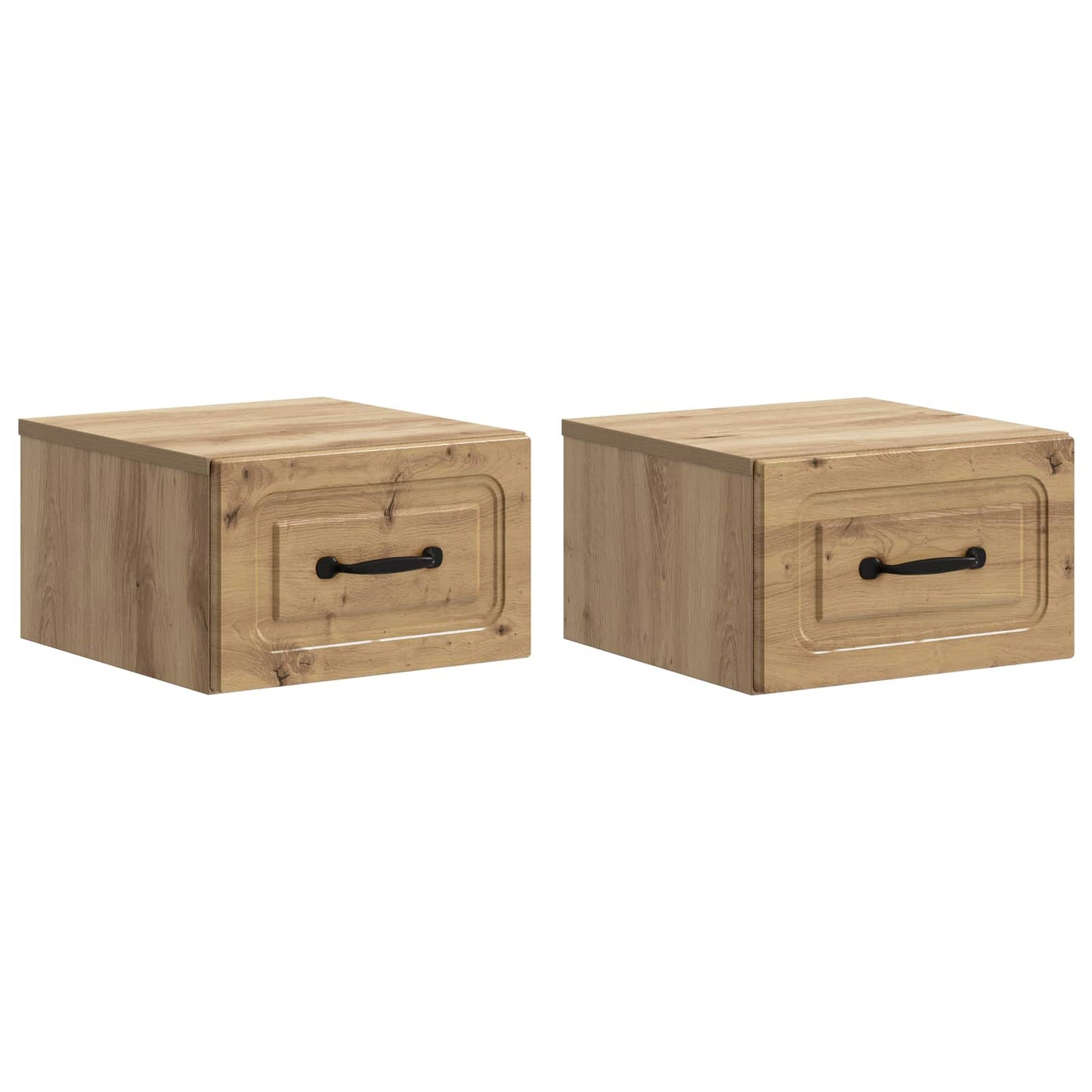 Vegghengt Nattbord 2 stk. Artisan eik 34,5 x 33 x 20 cm