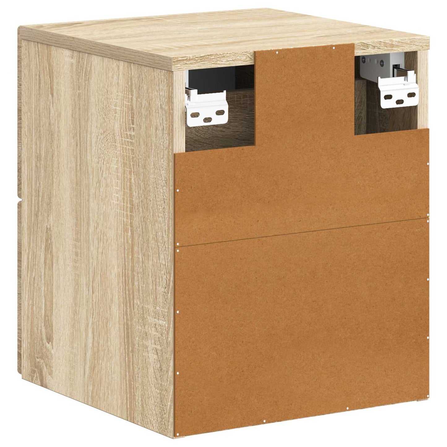 Vegghengt Nattbord Sonoma eik 34,5 x 33 x 40 cm Konstruert tre