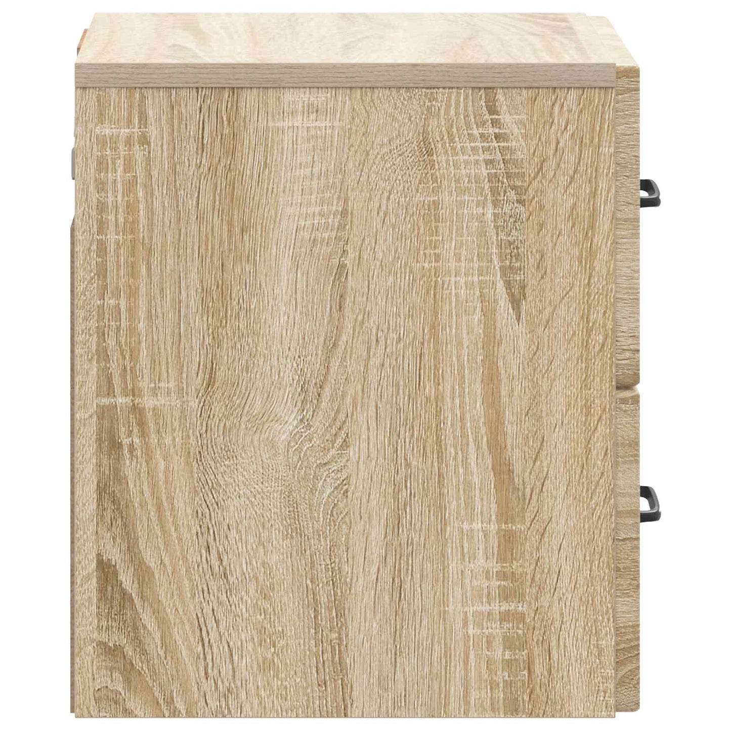 Vegghengt Nattbord med skuff 2 pcs Sonoma eik 34,5 x 33 x 40 cm