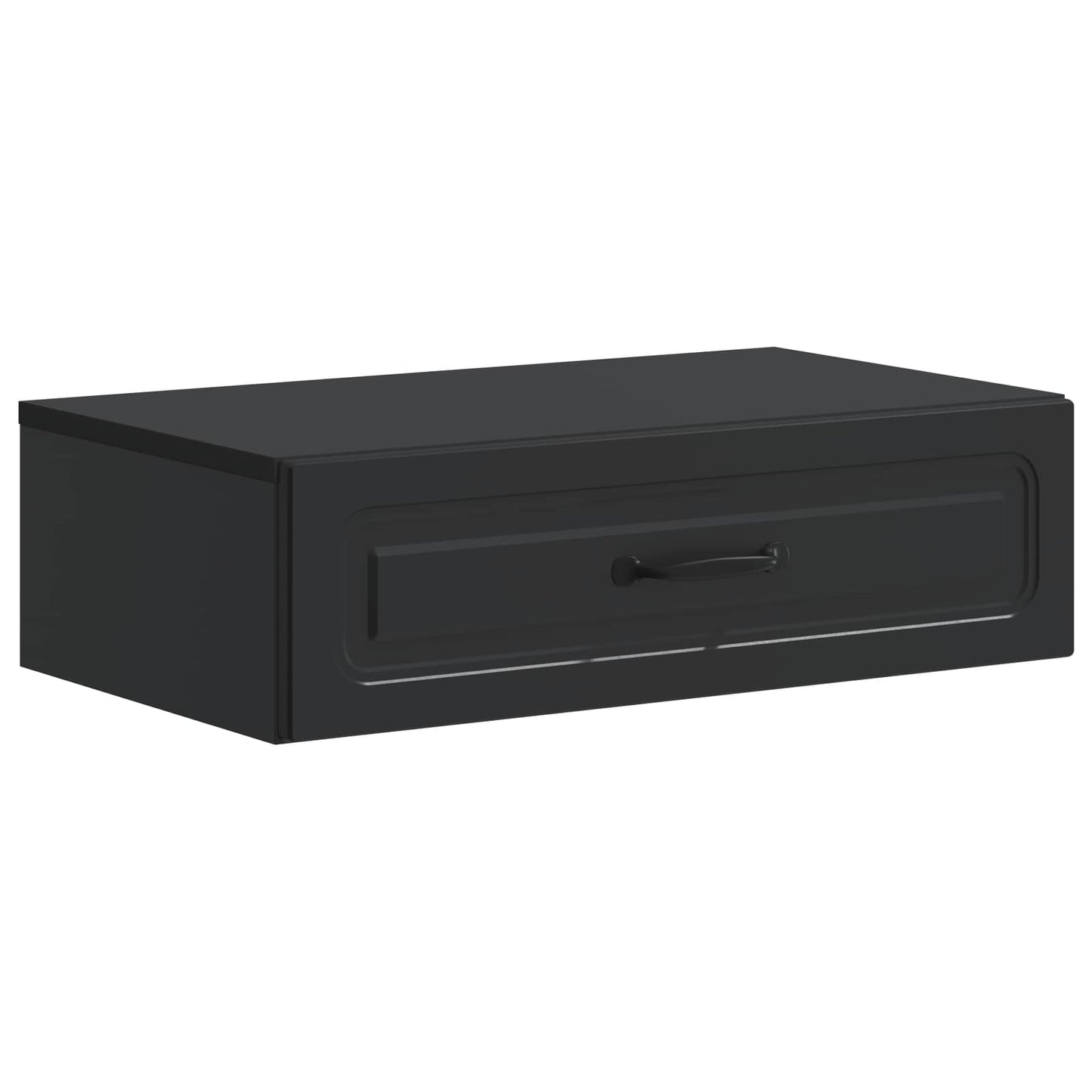 Vegghengt Sidebord Svart 59 x 34,5 x 17 cm Konstruert tre