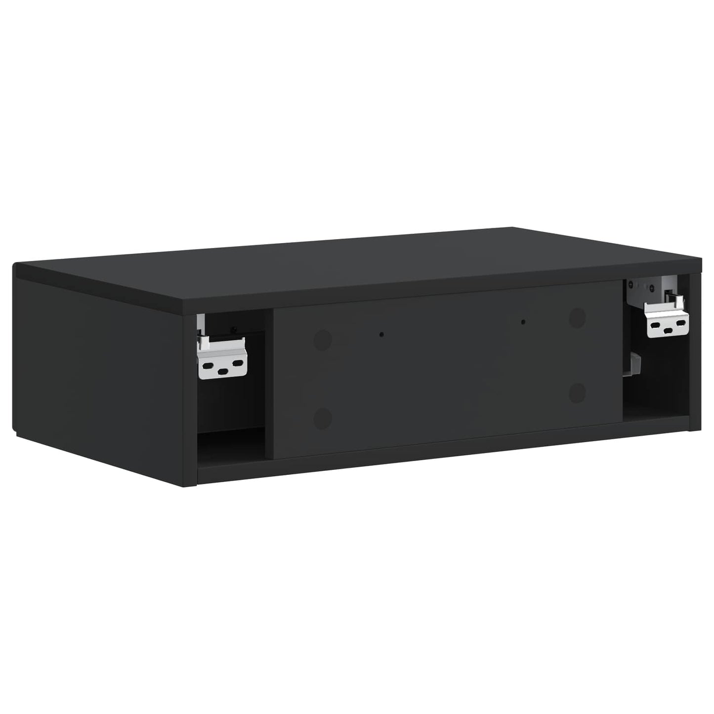 Vegghengt Sidebord Svart 59 x 34,5 x 17 cm Konstruert tre