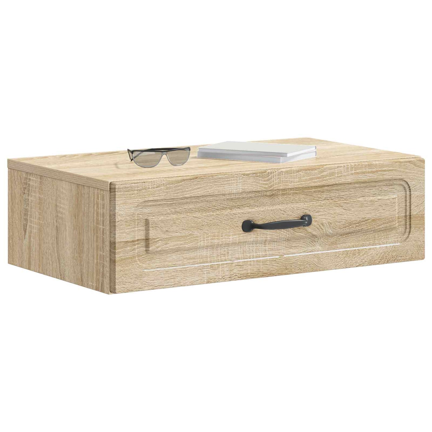 Vegghengt Sidebord Sonoma eik 59 x 34,5 x 17 cm Konstruert tre