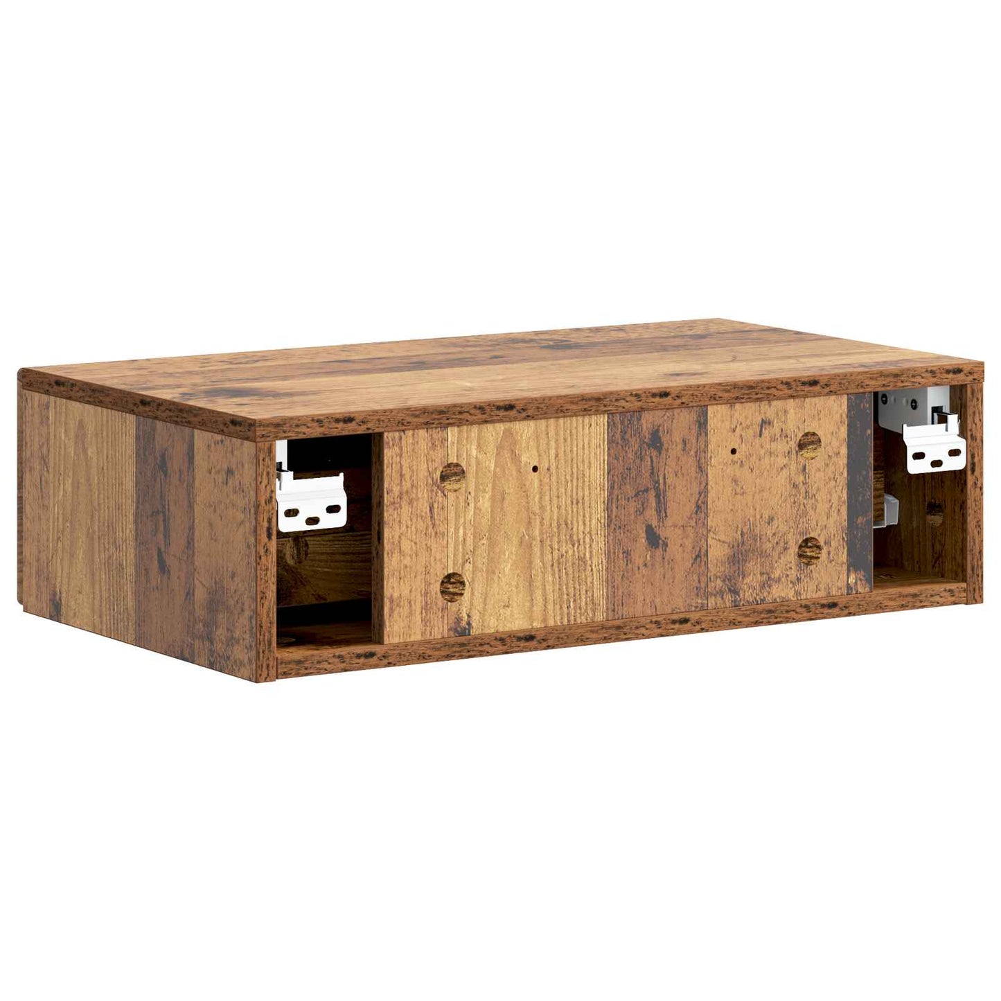 Vegghengt Sidebord Gammelt tre 59 x 34,5 x 17 cm Konstruert tre