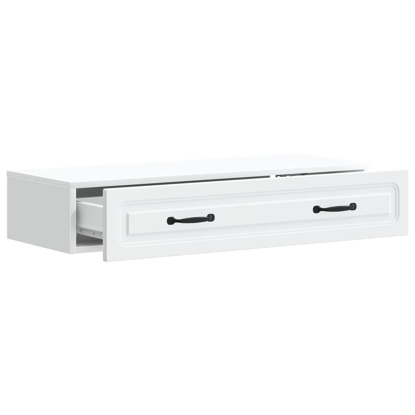 Vegghengt Sidebord Hvit 87,5 x 34,5 x 17 cm Konstruert tre