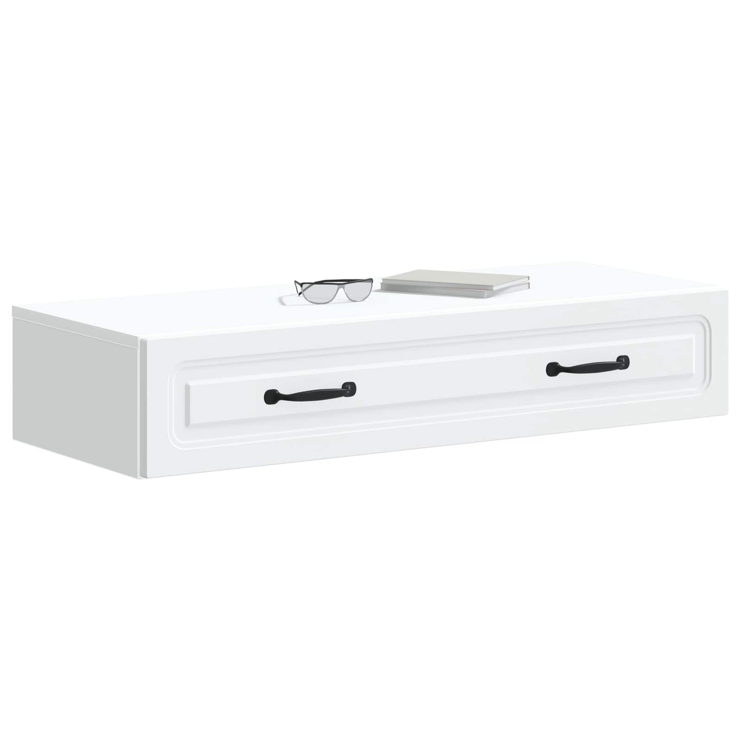 Vegghengt Sidebord Hvit 87,5 x 34,5 x 17 cm Konstruert tre