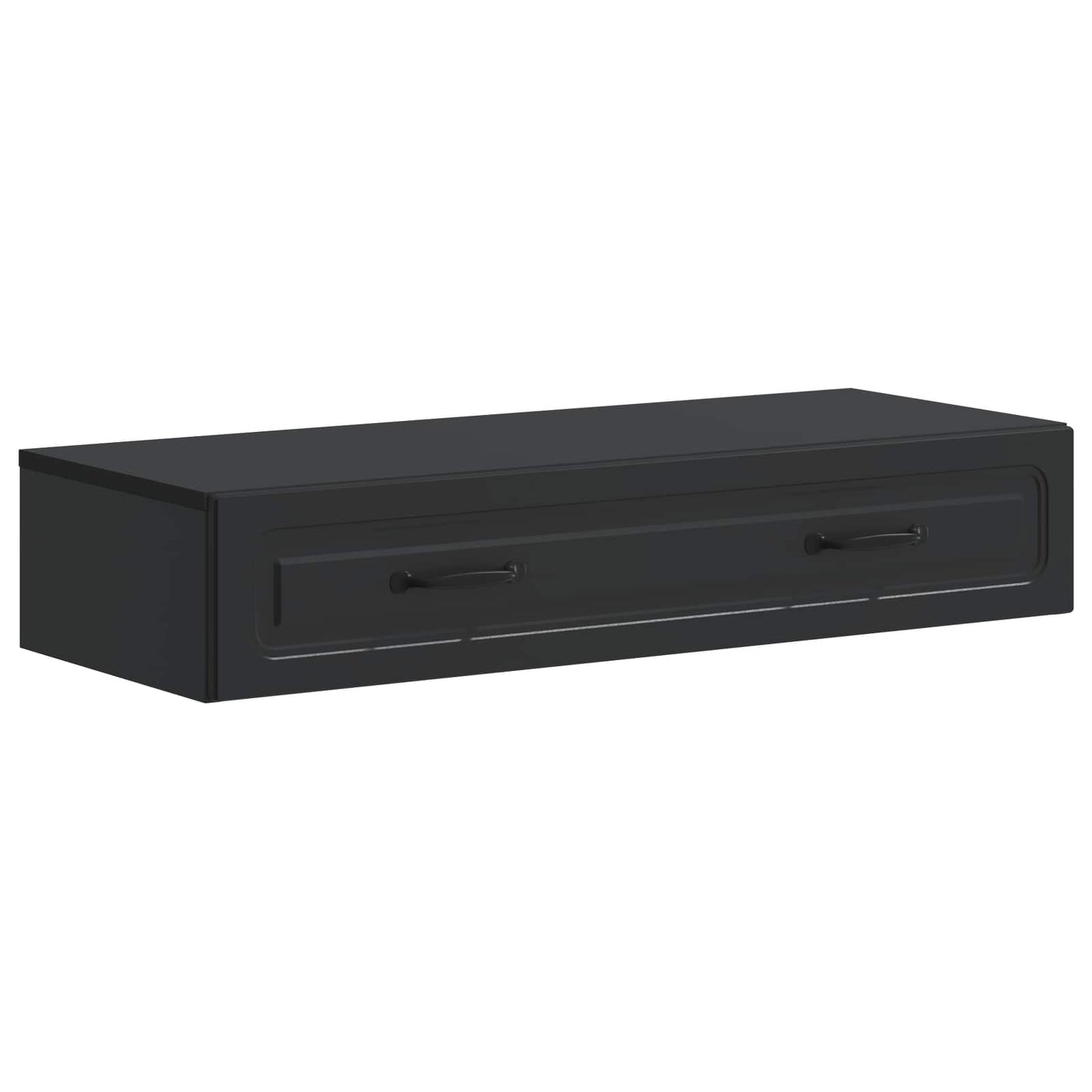 Vegghengt Sidebord Svart 87,5 x 34,5 x 17 cm Konstruert tre