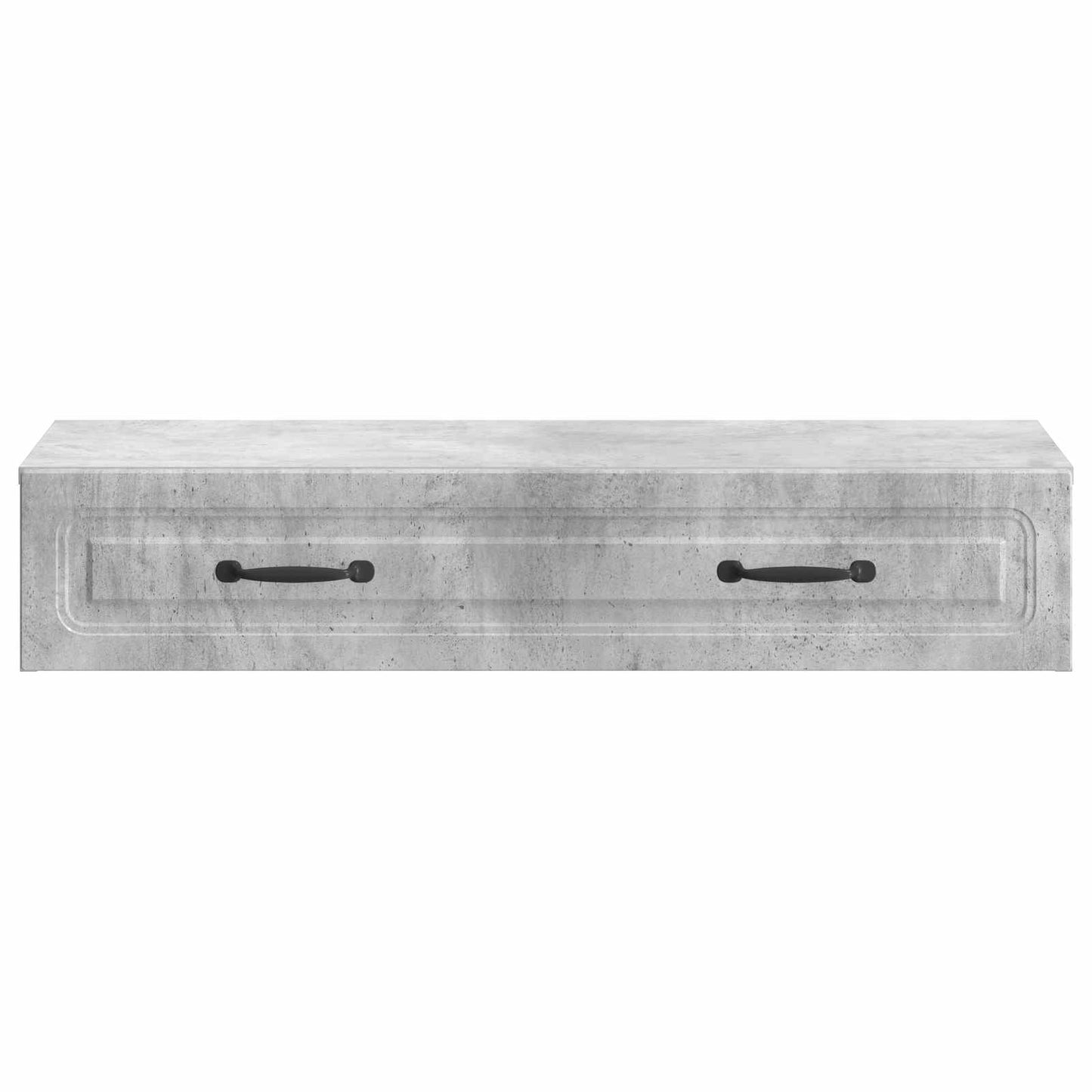 Vegghengt Sidebord Betonggrå 87,5 x 34,5 x 17 cm Konstruert tre