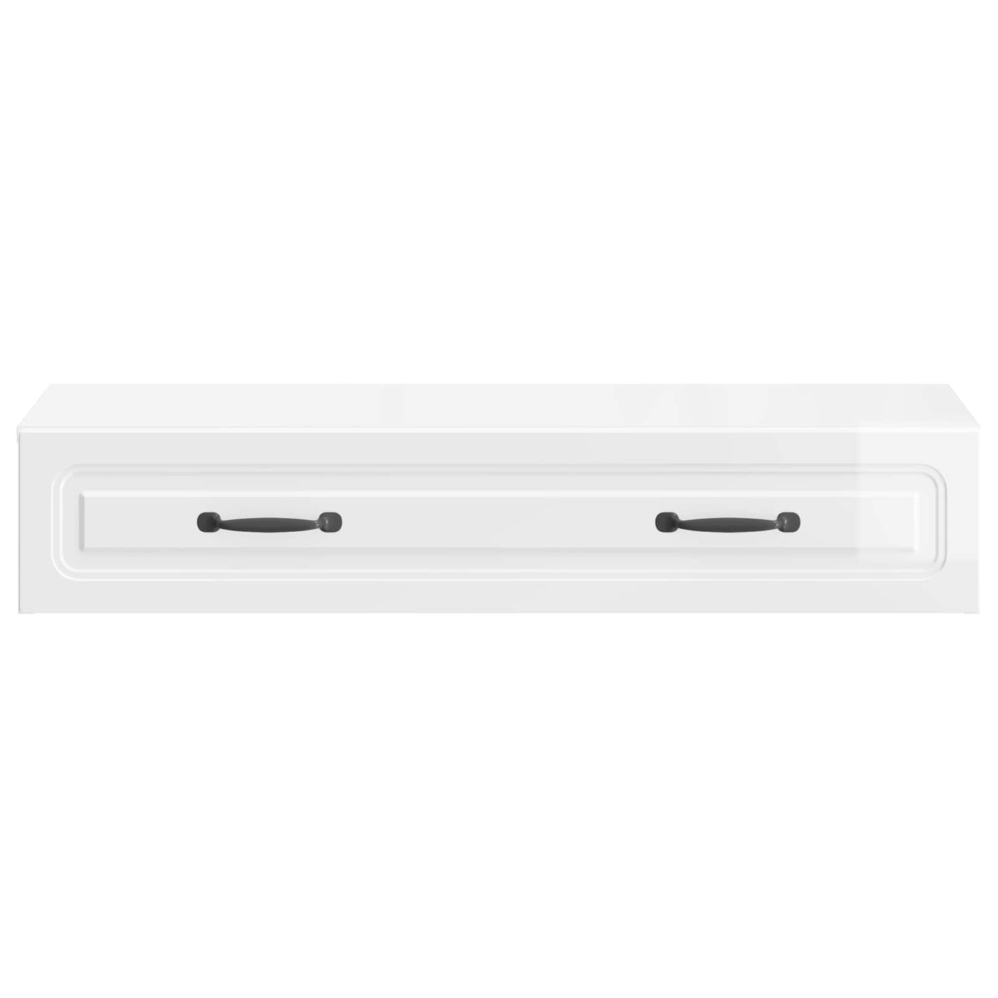 Vegghengt Sidebord Høgglans hvit 87,5 x 34,5 x 17 cm