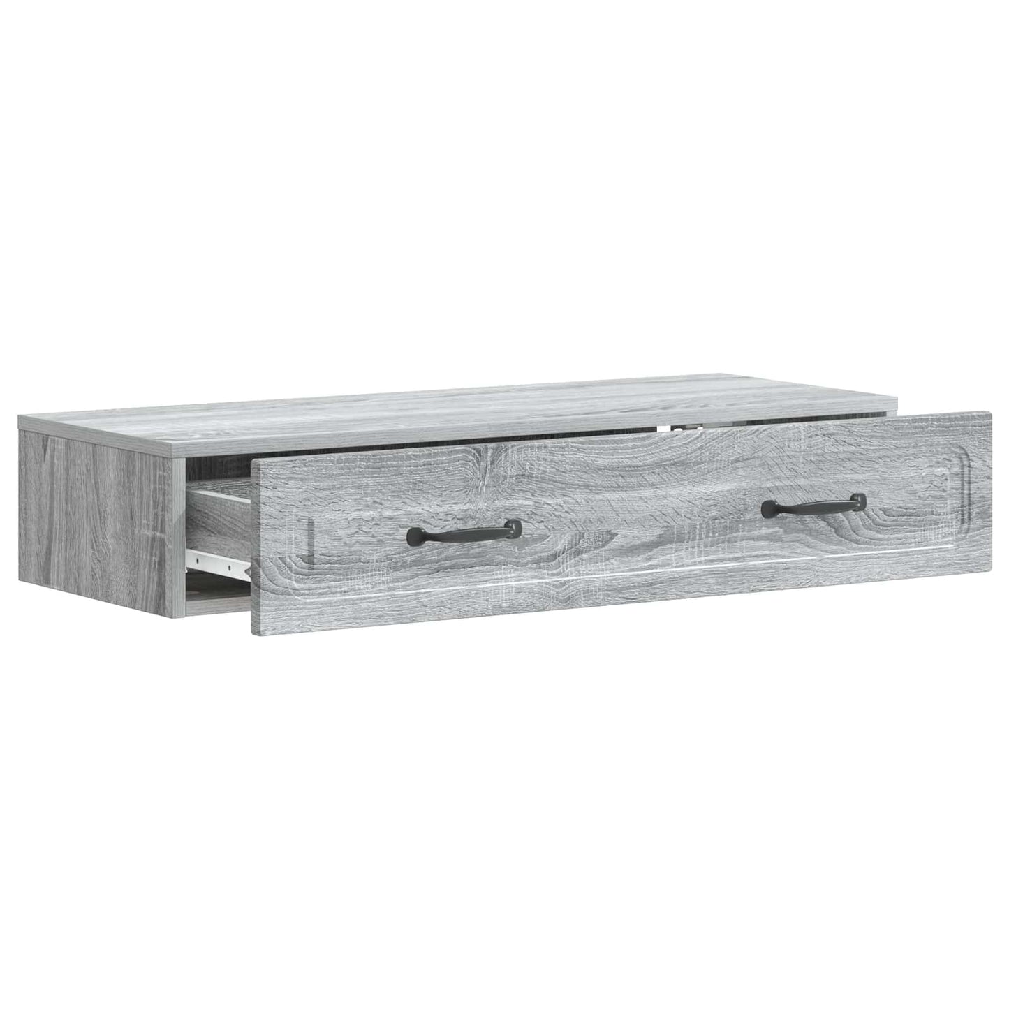 Vegghengt Sidebord Grå sonoma 87,5 x 34,5 x 17 cm
