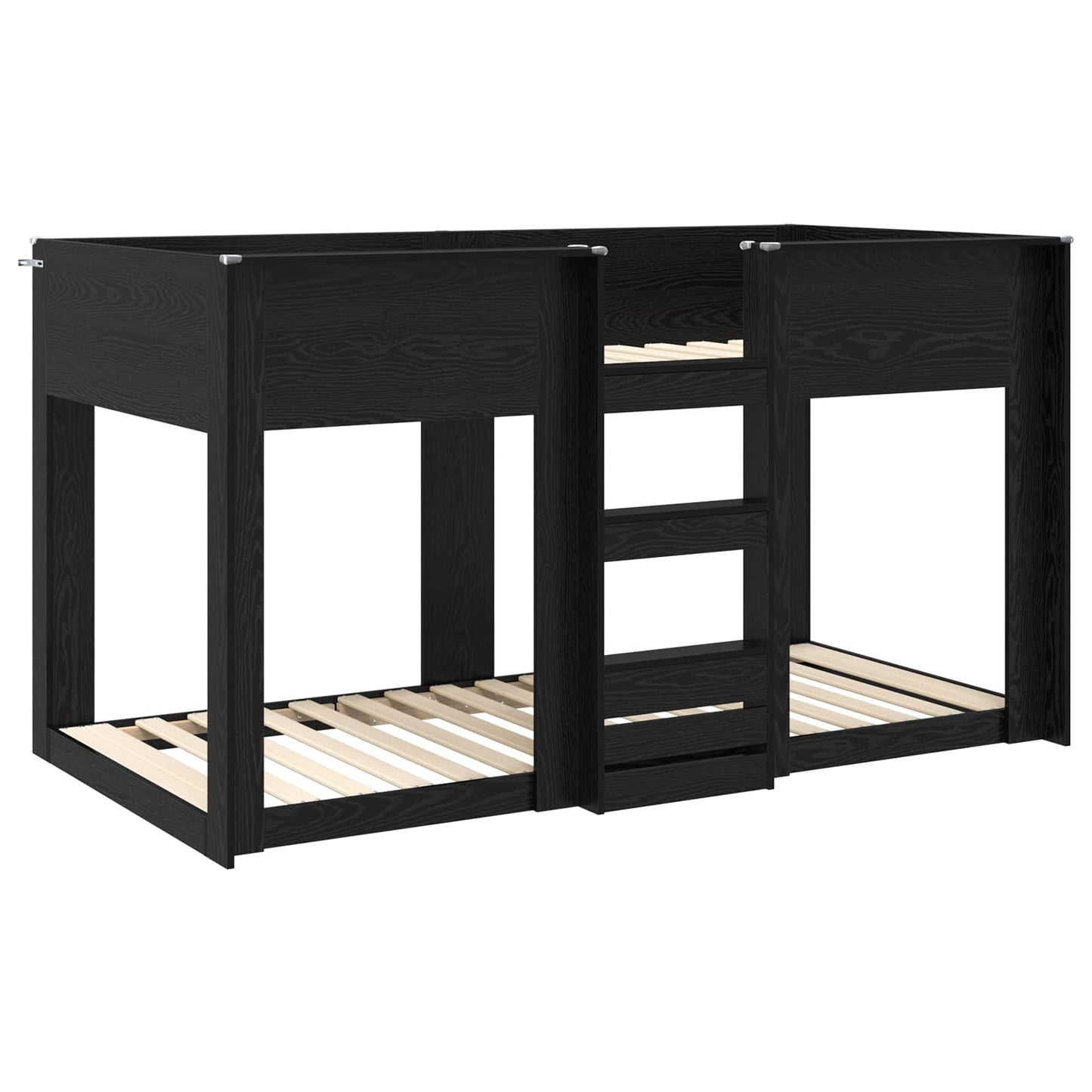 Køyeseng for Barn Svart Eik 80 x 200 cm Konstruert tre