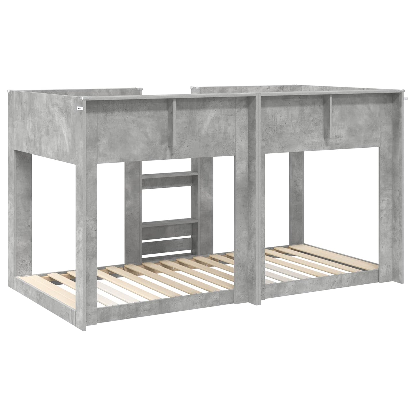 Køyeseng for Barn Betonggrå 100 x 200 cm Konstruert tre