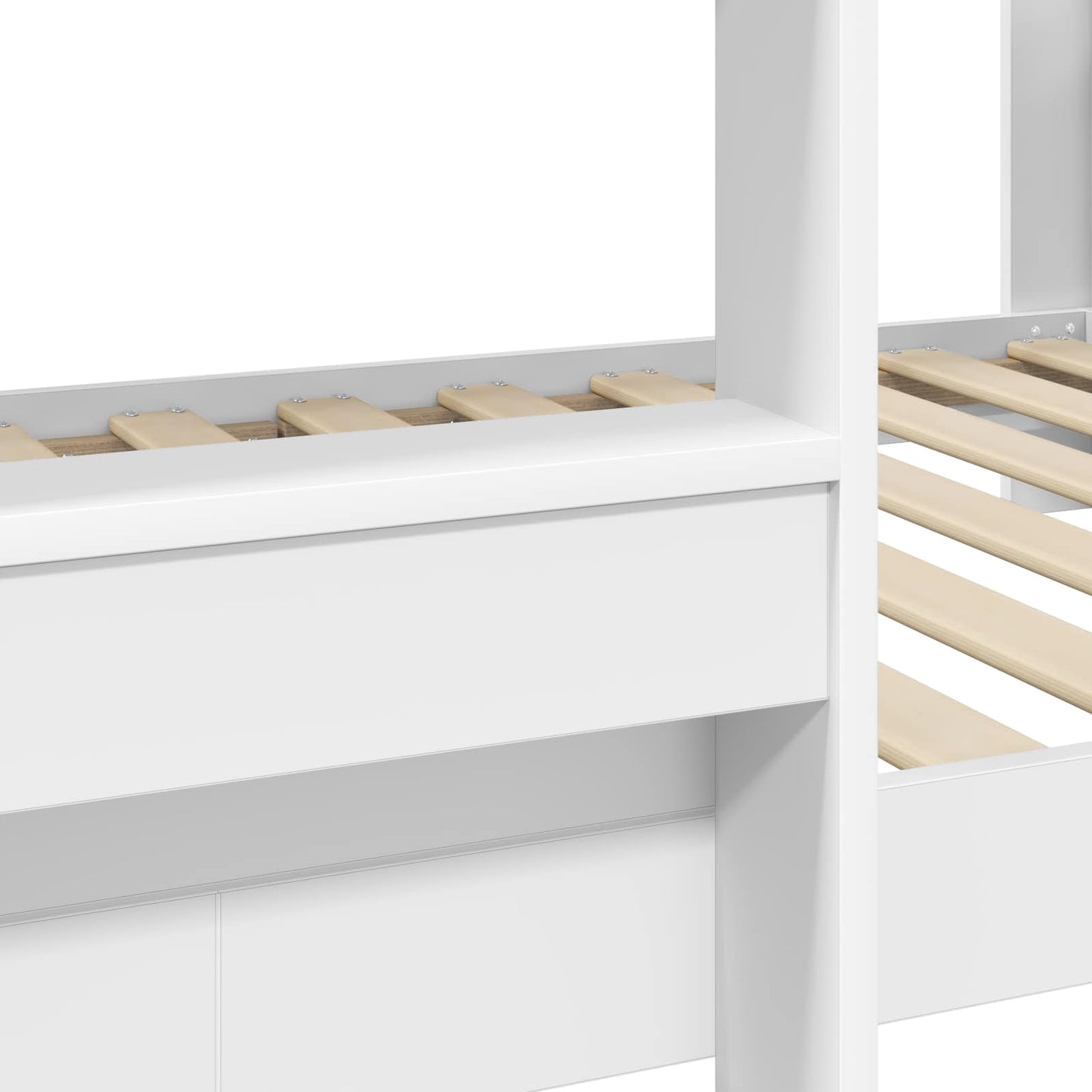 Køyeseng for Barn Hvit 75 x 190 cm Konstruert tre