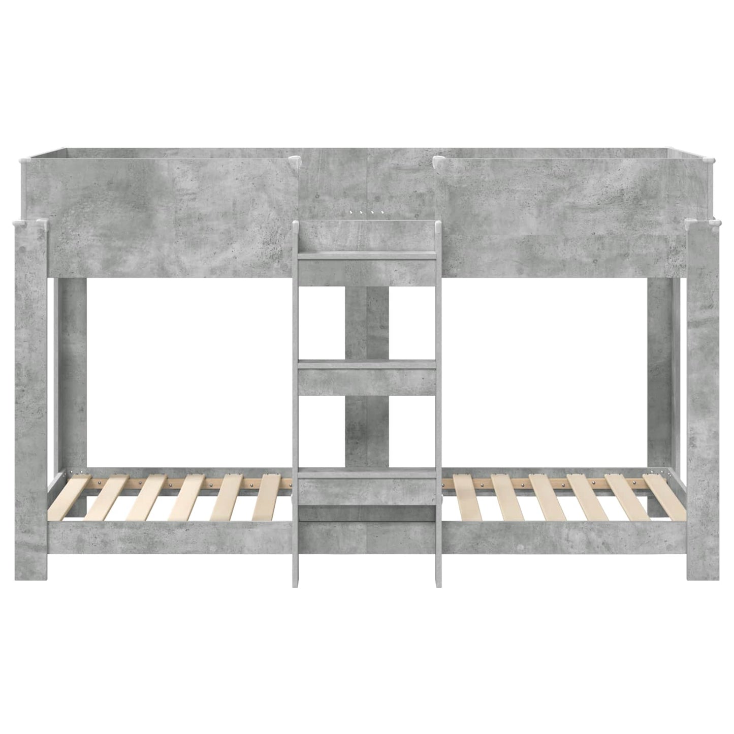 Køyeseng for Barn Betonggrå 75 x 190 cm Konstruert tre