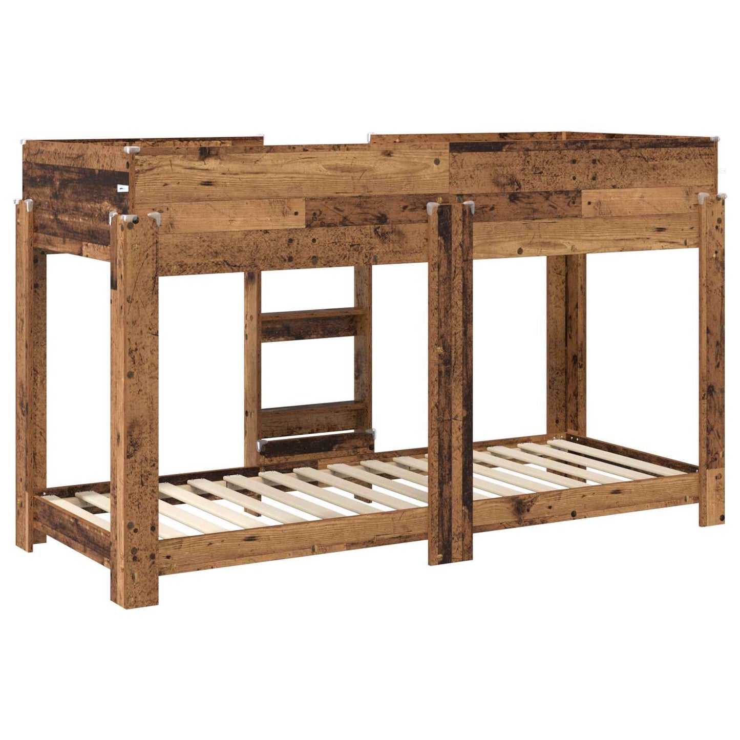 Køyeseng for Barn Gammelt tre 75 x 190 cm Konstruert tre