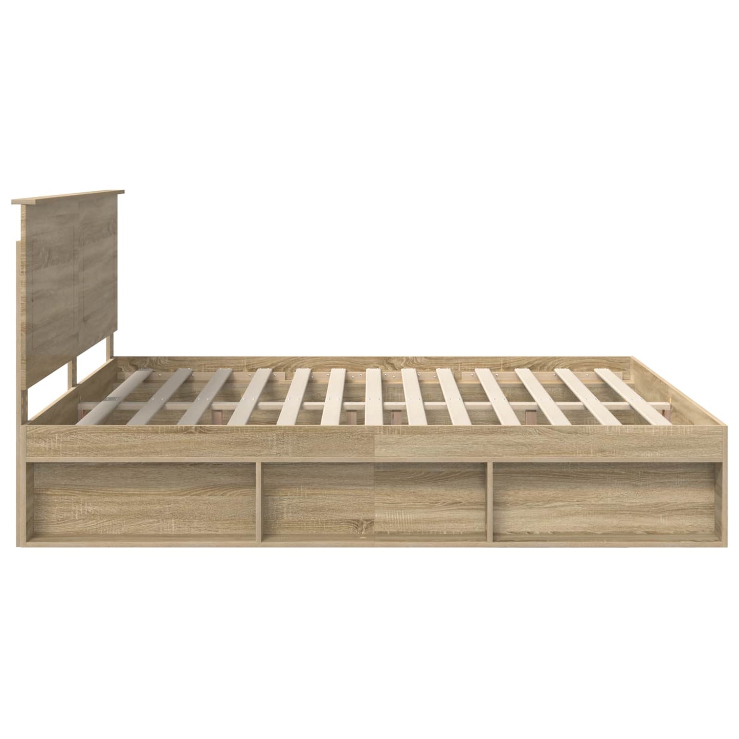 Sengestamme med hodegjerde Sonoma 200 x 200 cm Massiv furu