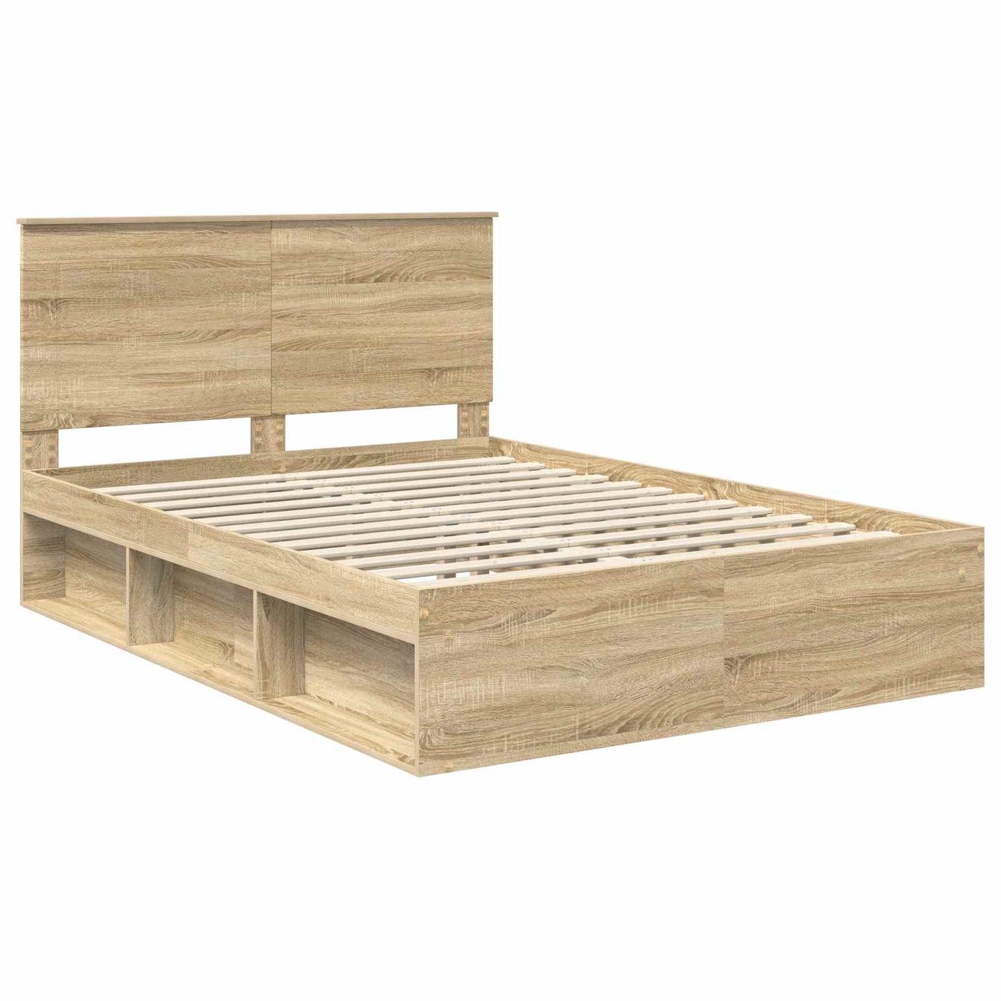Sengestamme med hodegjerde Sonoma 140 x 190 cm Massiv furu