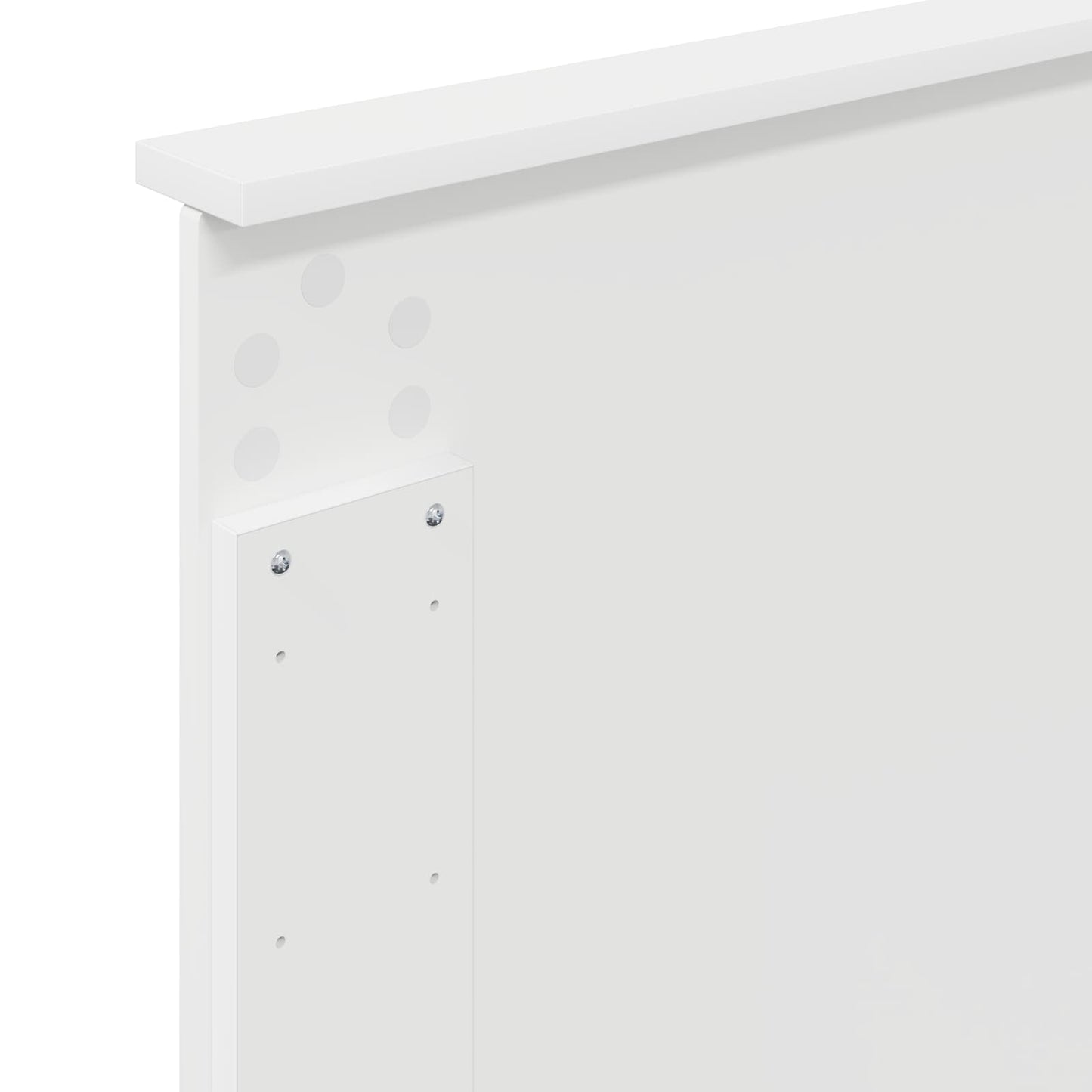 Sengestamme med hodegjerde Hvit 75 x 190 cm Massiv furu