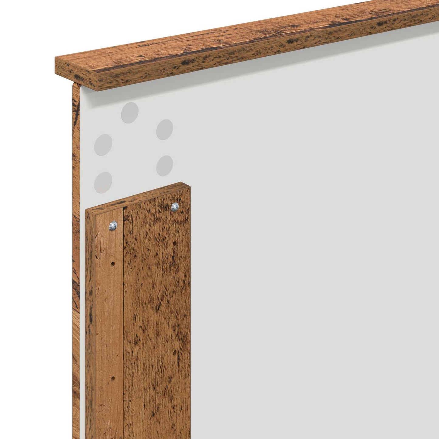 Sengestamme med hodegjerde Gammelt tre 75 x 190 cm Massiv furu