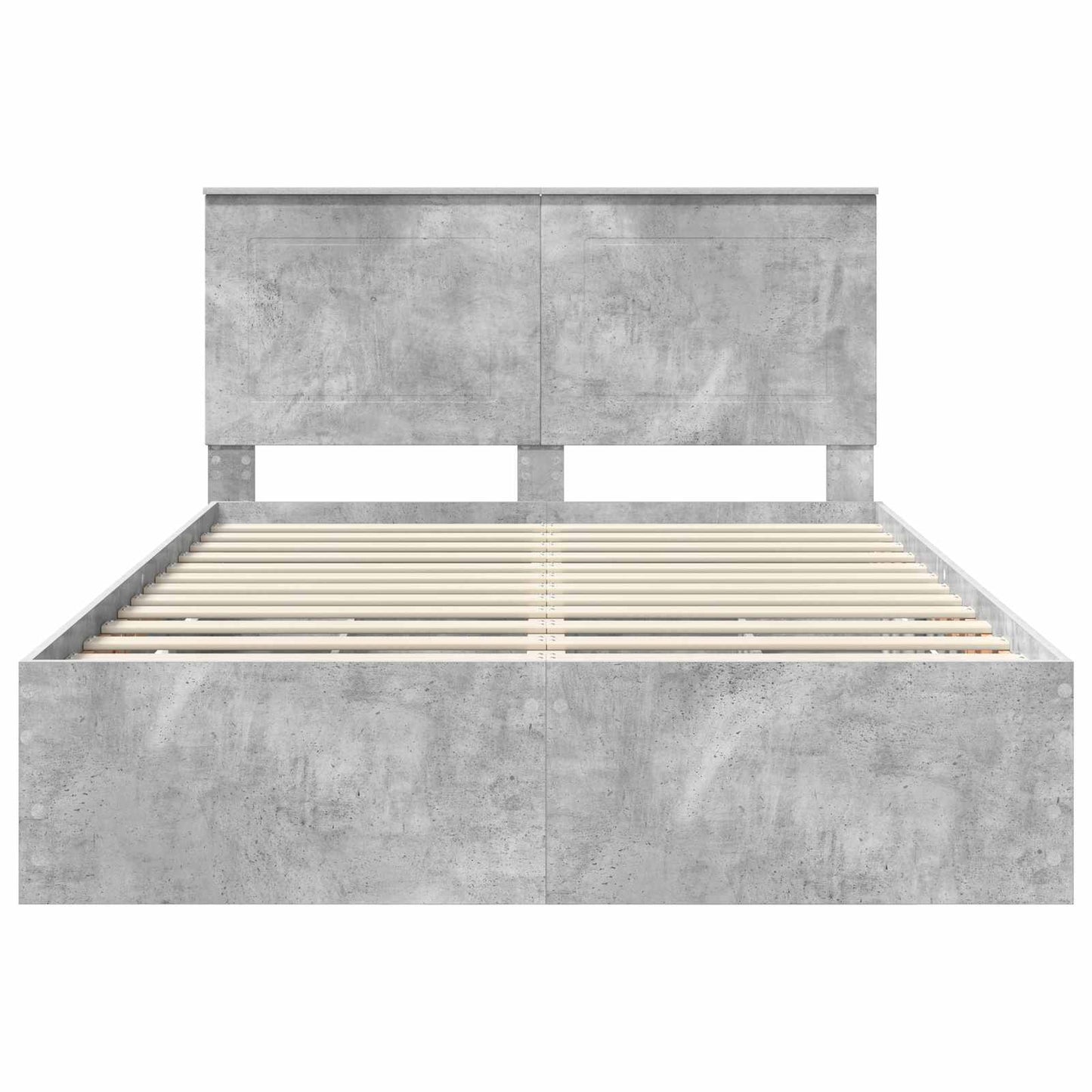 Sengestamme med skuff Betonggrå 160 x 200 cm Ingeniørtre