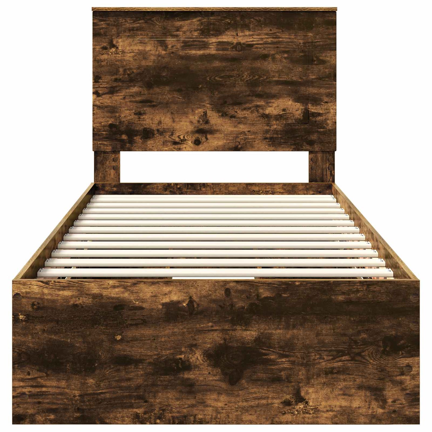 Sengestamme med skuff Røkt eik 75 x 190 cm Ingeniørtre