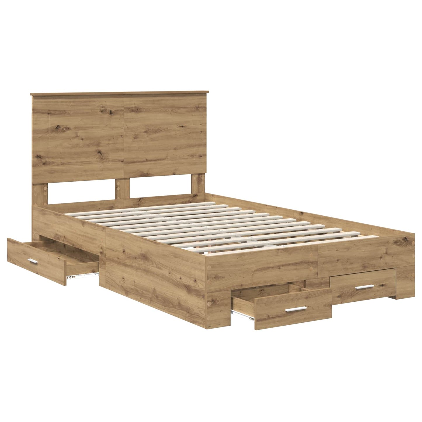 Sengestamme med skuff Artisan Eik 120 x 190 cm Konstruert tre