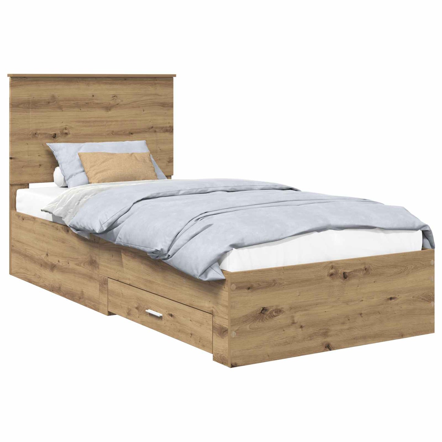 Sengestamme med skuff Artisan Eik 90 x 190 cm Konstruert tre