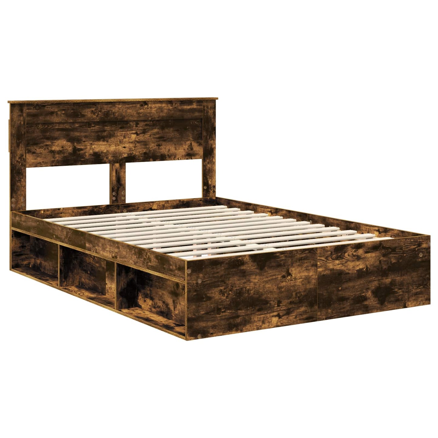 Sengestamme Ensfarget Røkt eik 150 x 200 cm Massiv furu