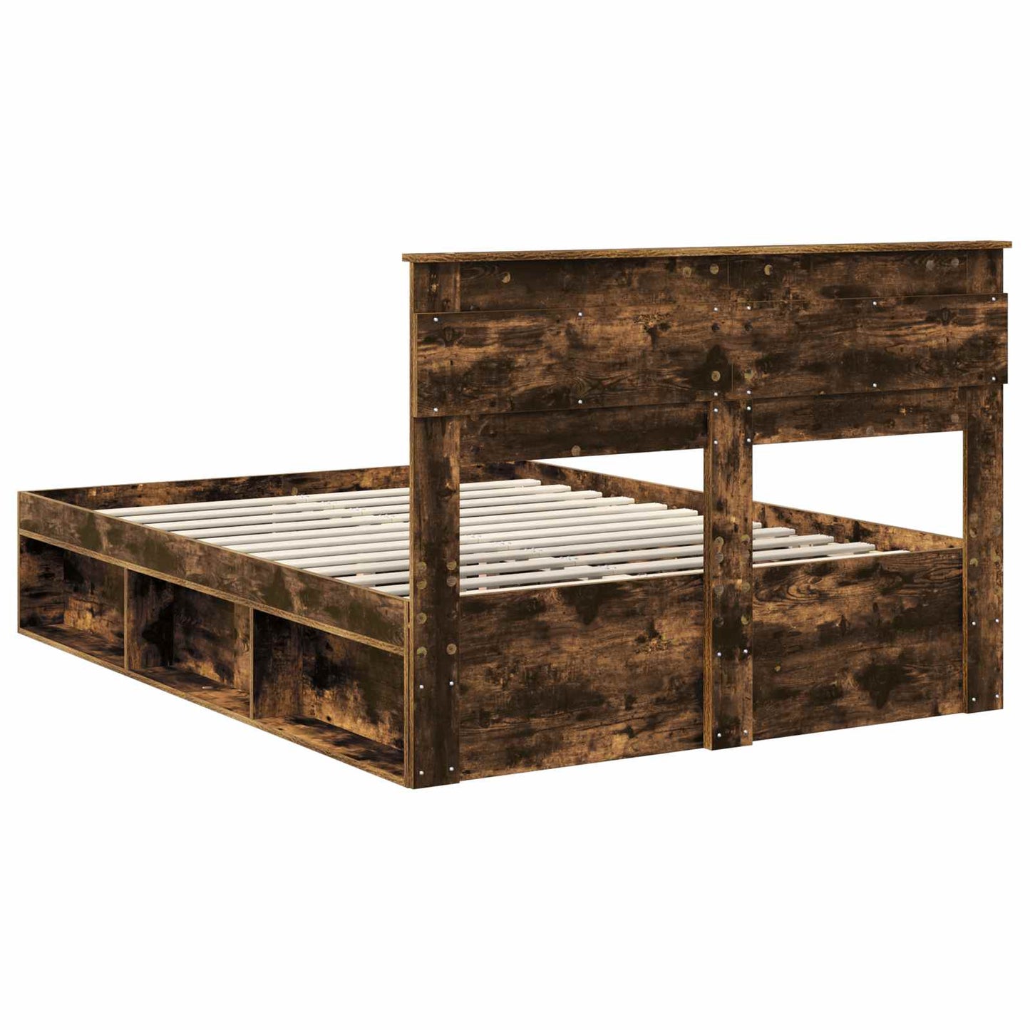 Sengestamme Ensfarget Røkt eik 150 x 200 cm Massiv furu