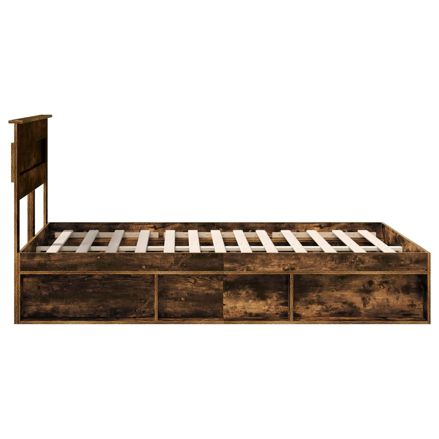 Sengestamme Ensfarget Røkt eik 150 x 200 cm Massiv furu