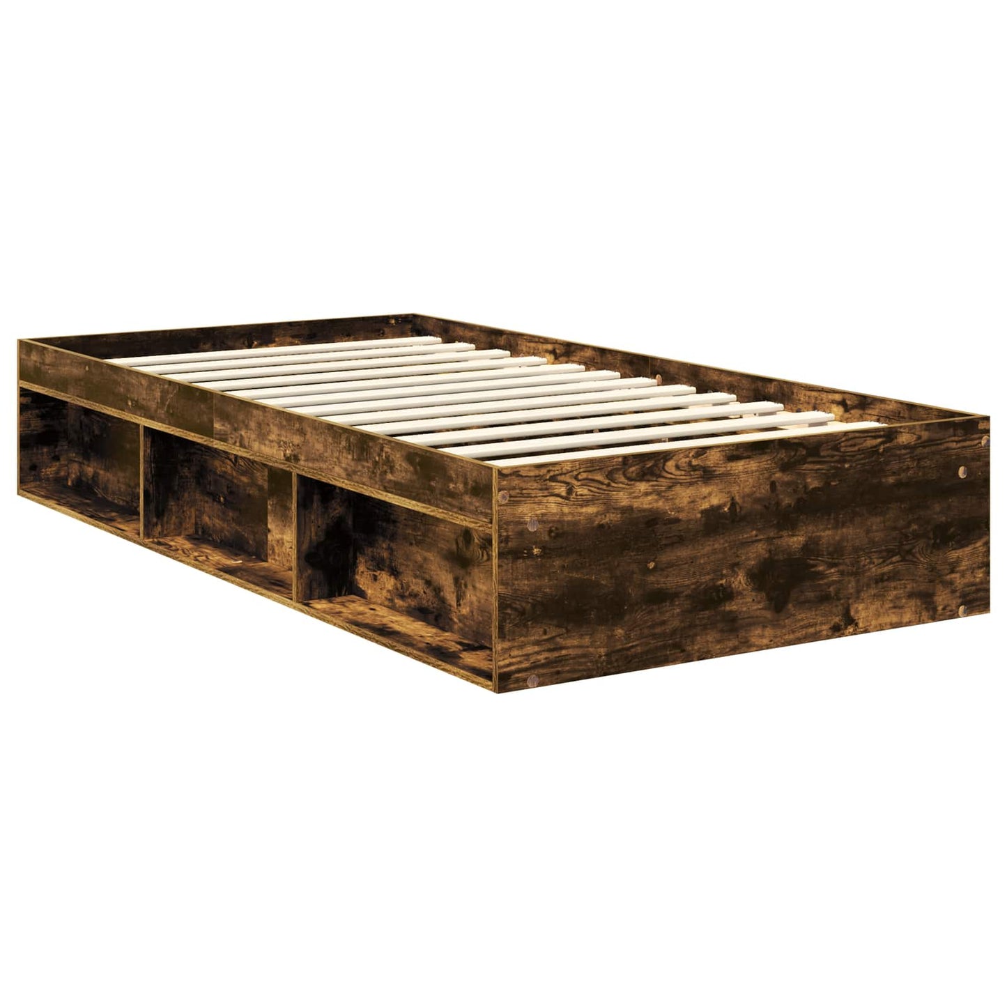 Sengestamme Ensfarget Røkt eik 100 x 200 cm Massiv furu