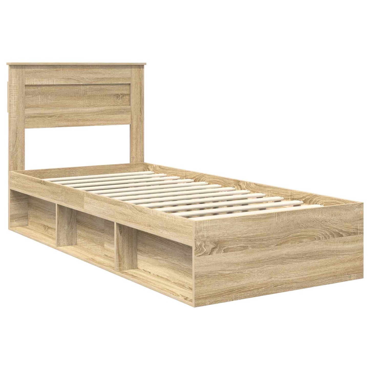 Sengestamme Ensfarget Sonoma eik 75 x 190 cm Massiv furu