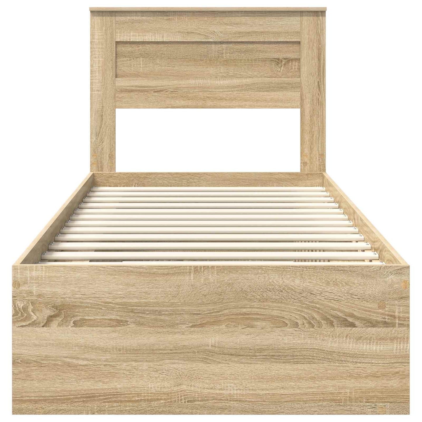 Sengestamme Ensfarget Sonoma eik 75 x 190 cm Massiv furu
