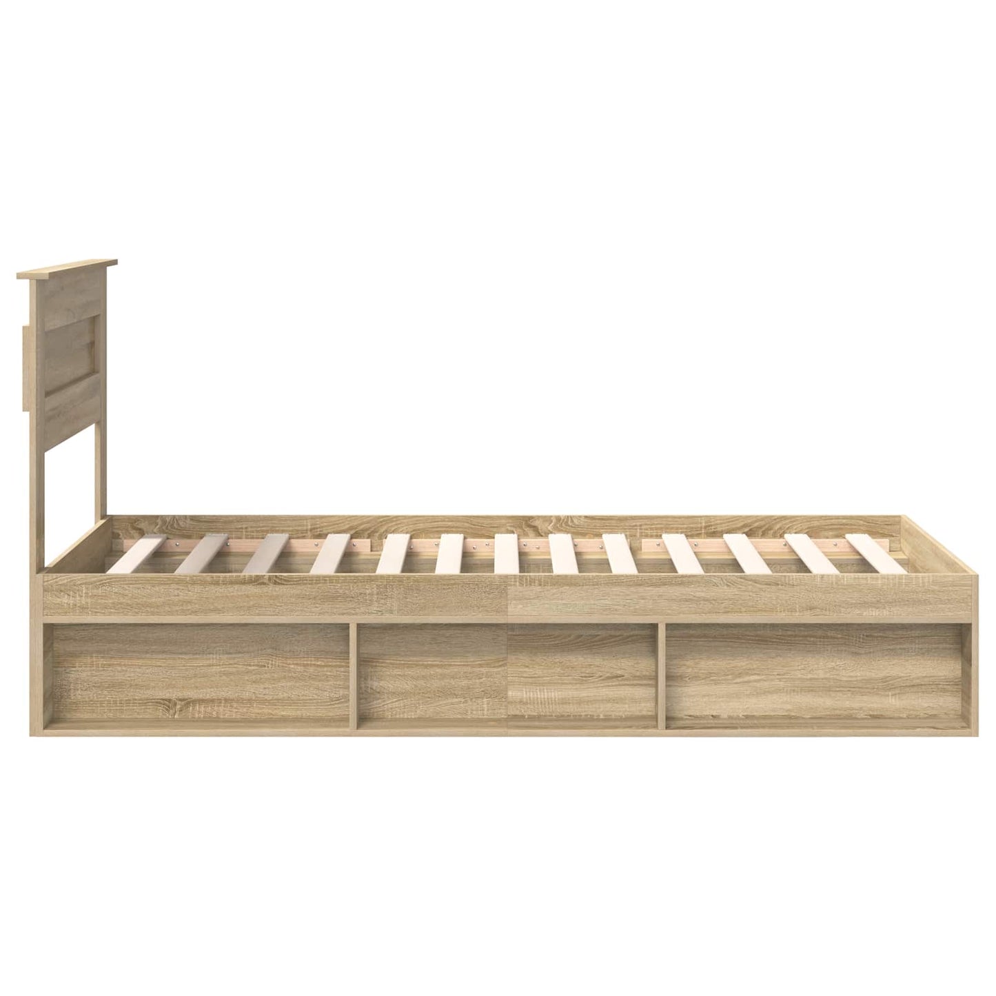 Sengestamme Ensfarget Sonoma eik 75 x 190 cm Massiv furu