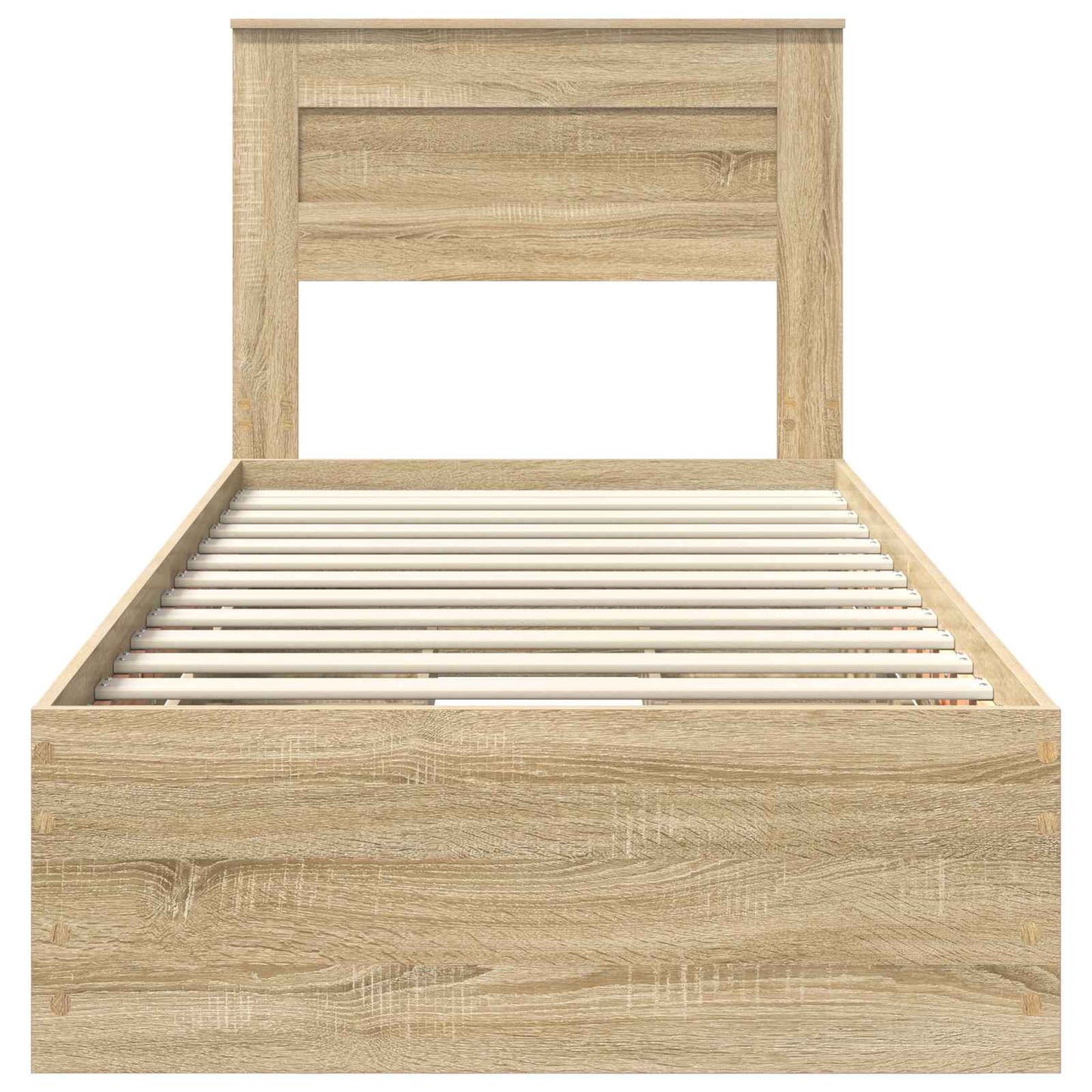 Sengestamme med skuff Sonoma eik 90 x 200 cm Ingeniørtre
