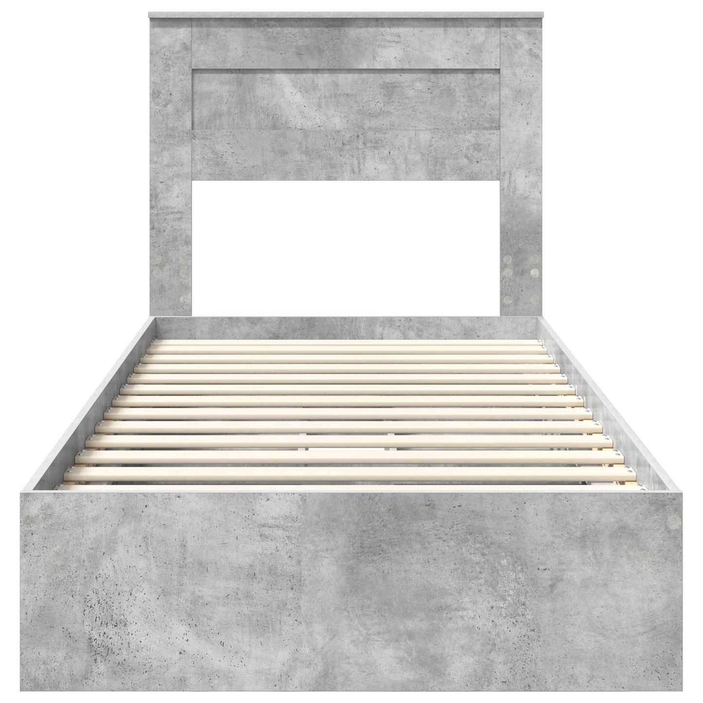 Seng med Oppbevaring Betonggrå 100 x 200 cm Konstruert tre