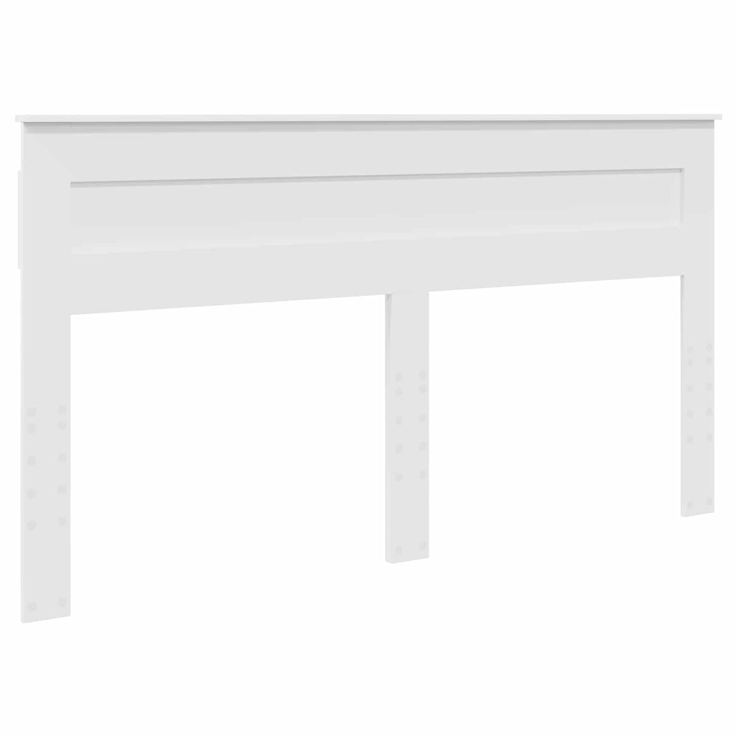 Sengestamme med hodegjerde Hvit 180 x 200 cm Konstruert tre